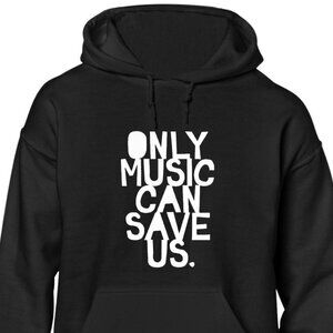 Black Graphic Hoodie